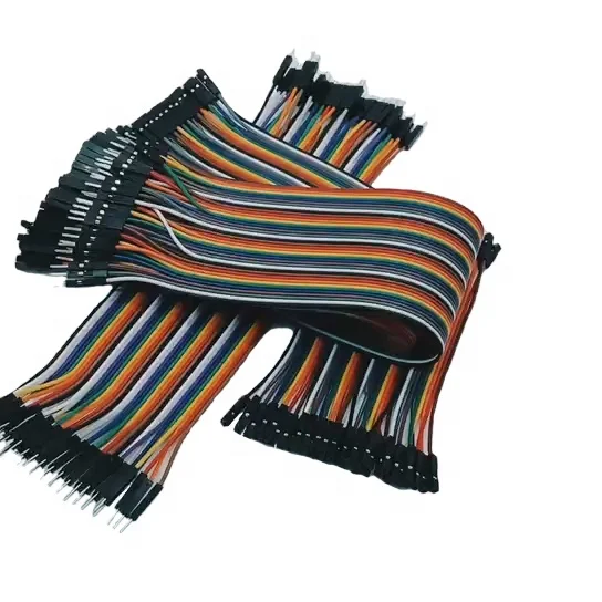 Медный Электрический кабель Dupont Jumper, 10 см, 15 см, 20 см, 30 см, 40 см в длину, провод 40p
