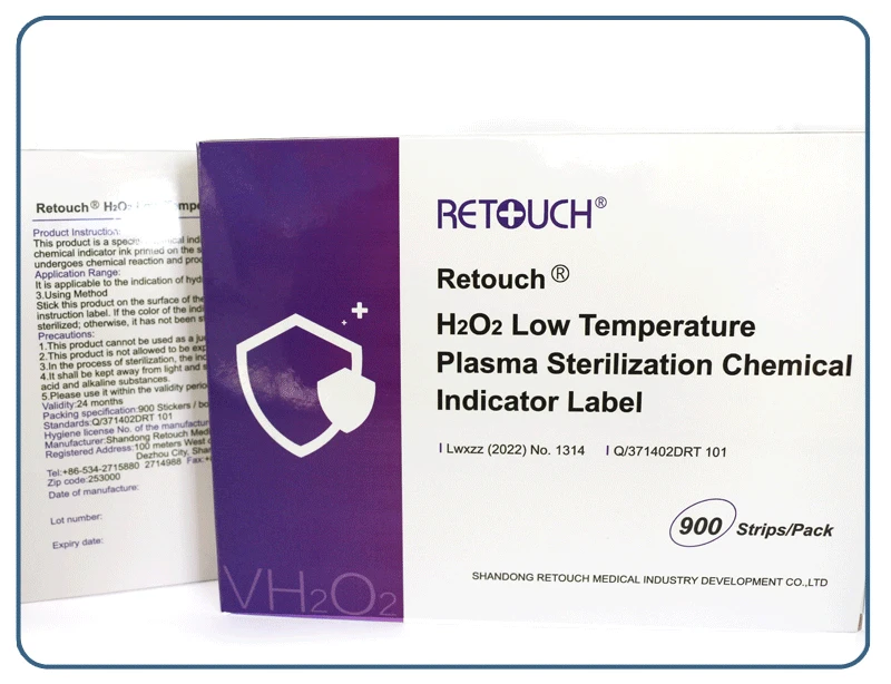 H2O2 Low Temperature Plasma Sterilization Chemical Indicator Card