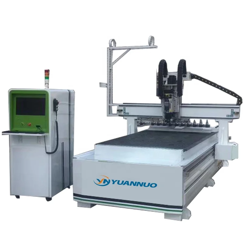 YN 1325 Best Chinese new design high quality ATC cnc wood carving cutting router table cutter machine with Japanese servo motor