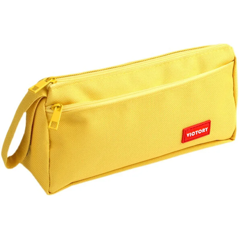 Новая популярность новинка канцелярские товары на молнии Удобная лаконичная стильная школьная сумка для ручек пенал кожаная перьевой ручки