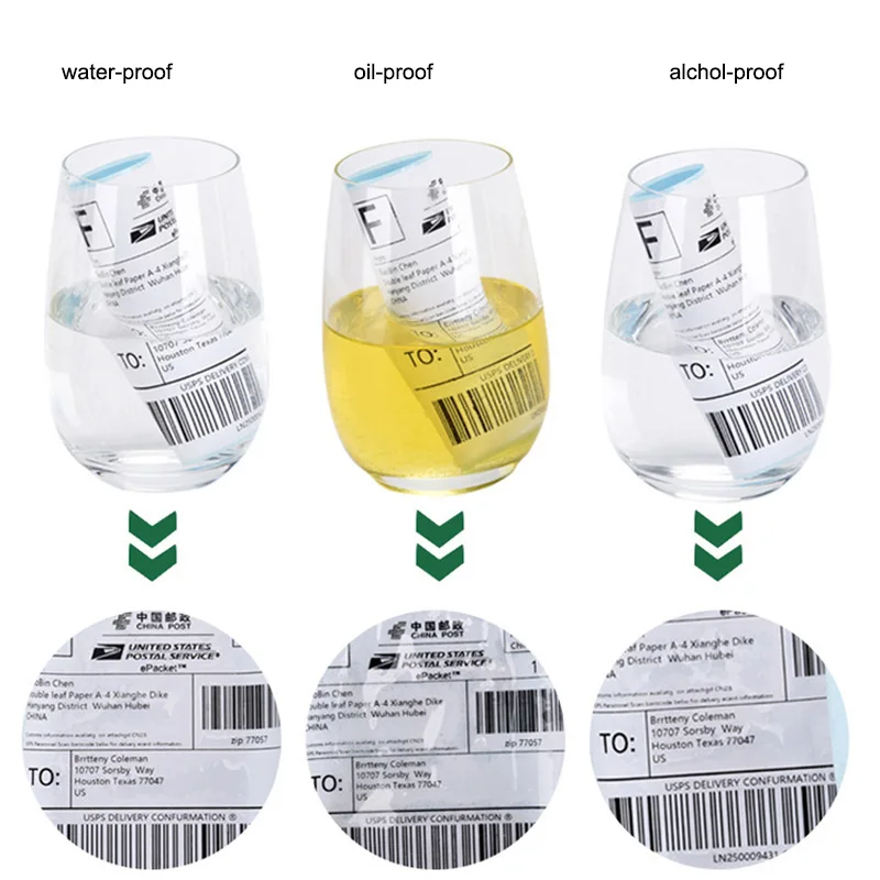 Waterproof Roll A6 Waybill Printing Adhesive Paper 100x150 White Direct Thermal Shipping Label 4x6 Thermal Sticker