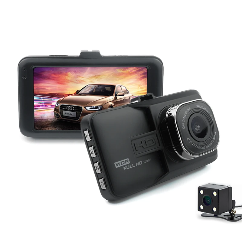 G30 Dash Cam двойной объектив FHD 1080P автомобильный фотоаппарат 2ch hd Автомобильный видеорегистратор
