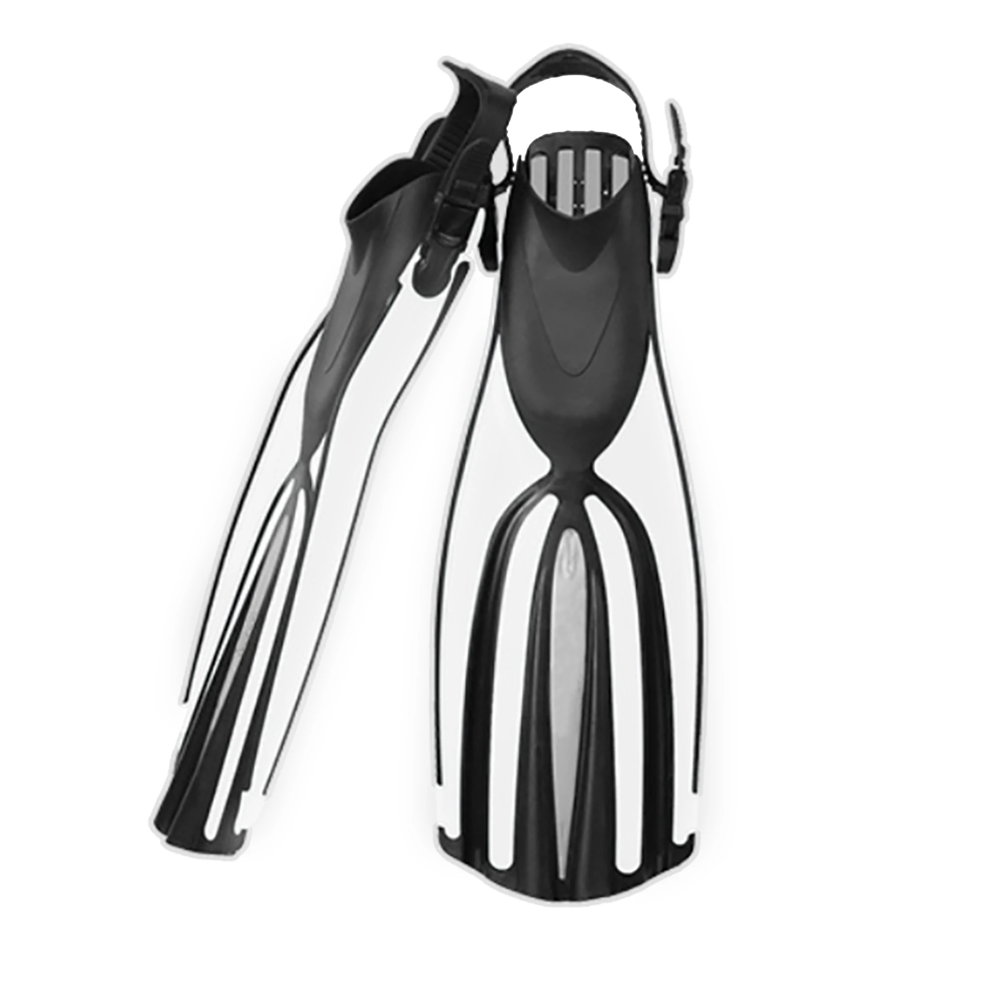 Mermaid Fin Diving Swimming Flipper Full Foot Silicone Diving Fins Professional Soft Flippers for Adult Green Red Blue Black