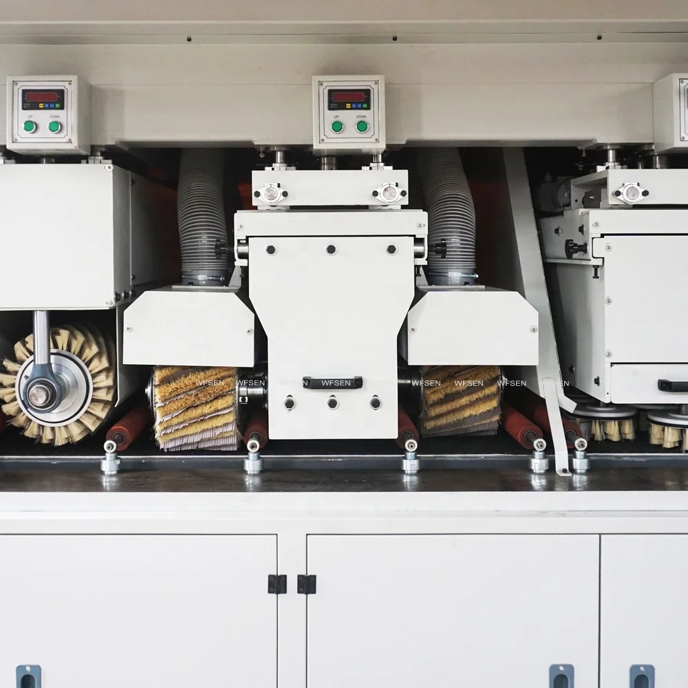 Automatic cabinet door brush drum polishing sanding sander machine for furniture