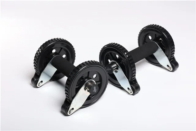 Customized PP/PVC Abdominal Wheel with Brakes for Home Gym Good Price Fitness Equipment for Body Building Exercise
