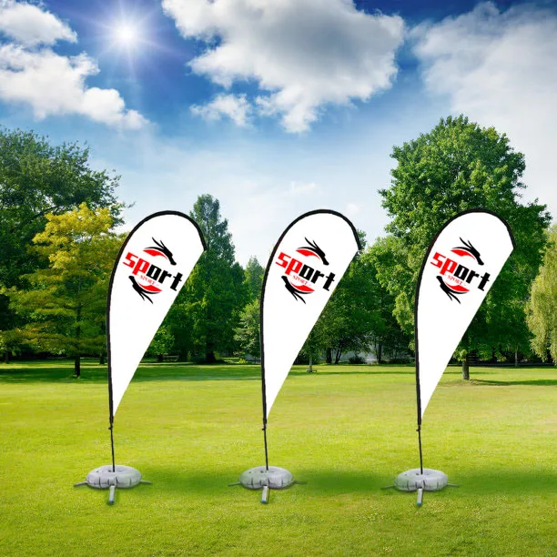 Custom logo Windproof moisture resistant sun protection high quality promotional decorative beach flag