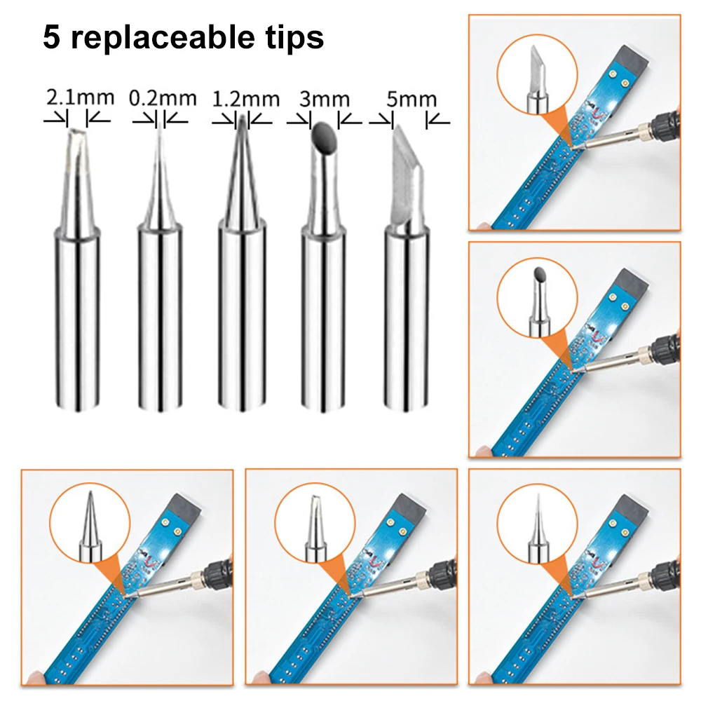
54pcs per set LCD Digital Display Thermostatic Adjustable Temperature Electric Soldering Iron Wood Burn Tools Kit 