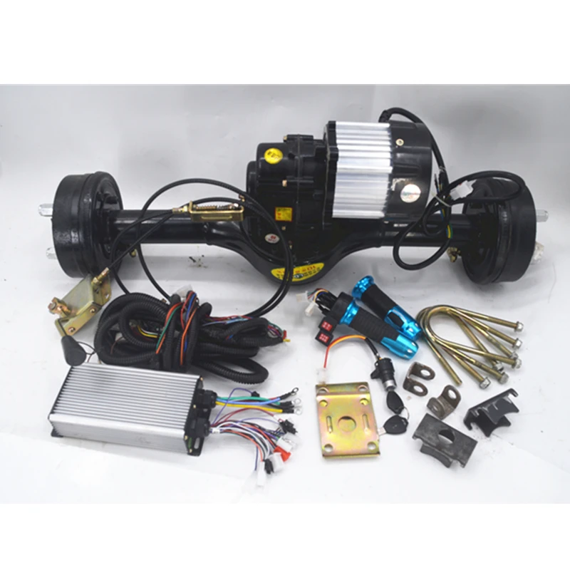 New energy electric three-wheel four-wheel truck rear axle load 1 ton drum brake system motor controller drive system