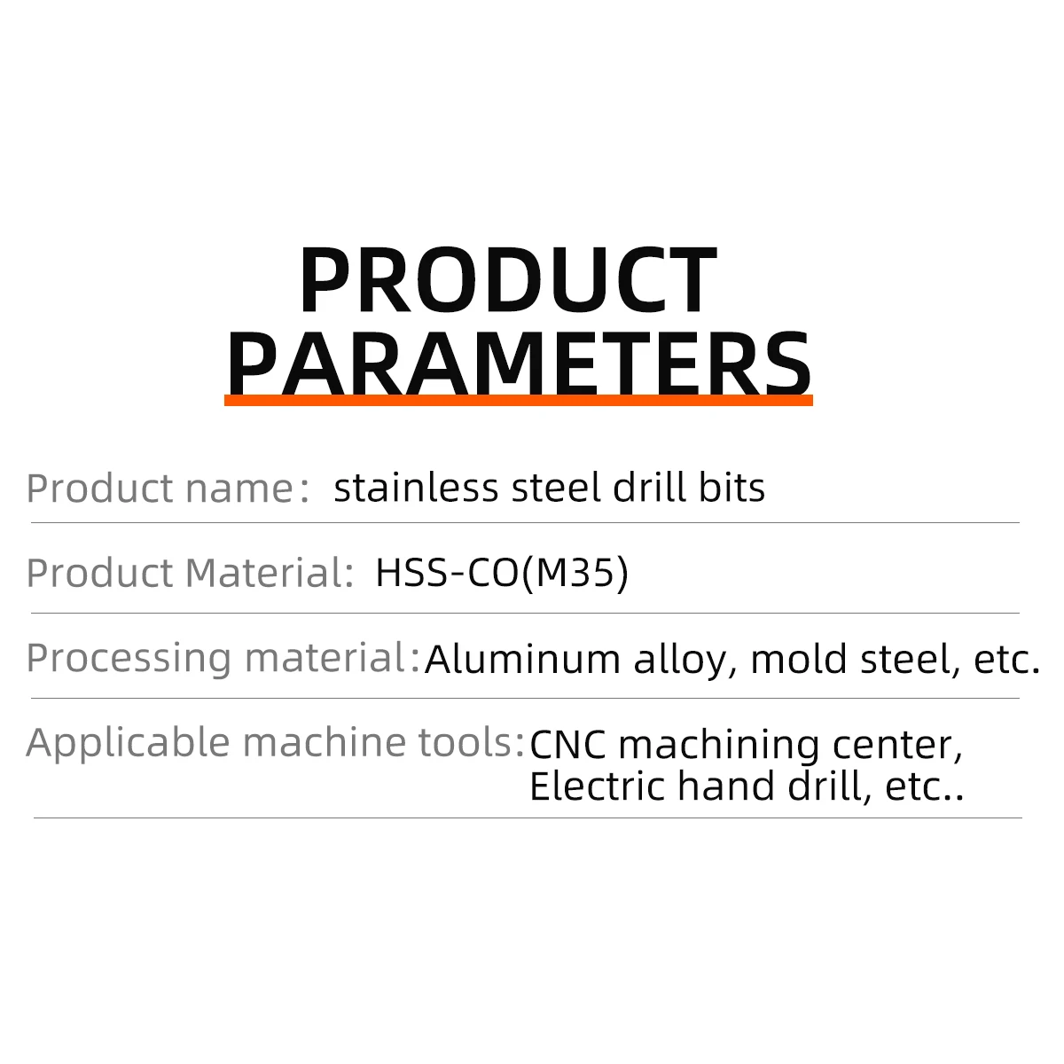 Drill Bits for Stainless Steel Metal Twist Drill Bit HSS Cobalt M35 For Hardness Steel Drilling Factory