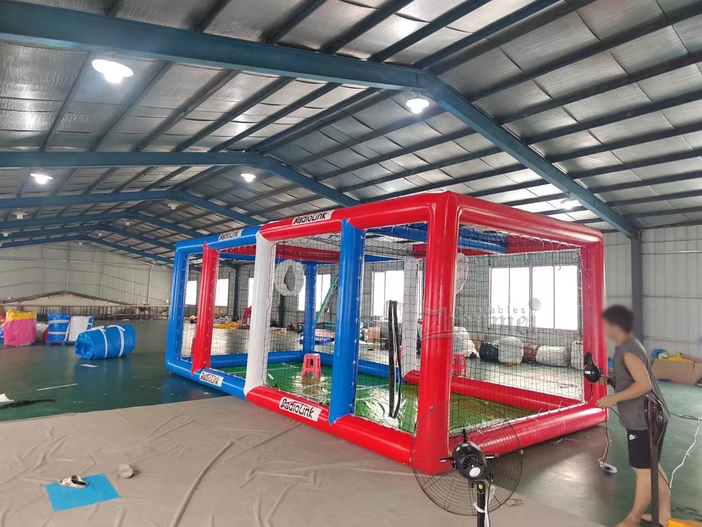 Zhenmei Commercial Outdoor Waterproof Inflatable Drone Training Ground inflatable drone soccer arena for drone sports game