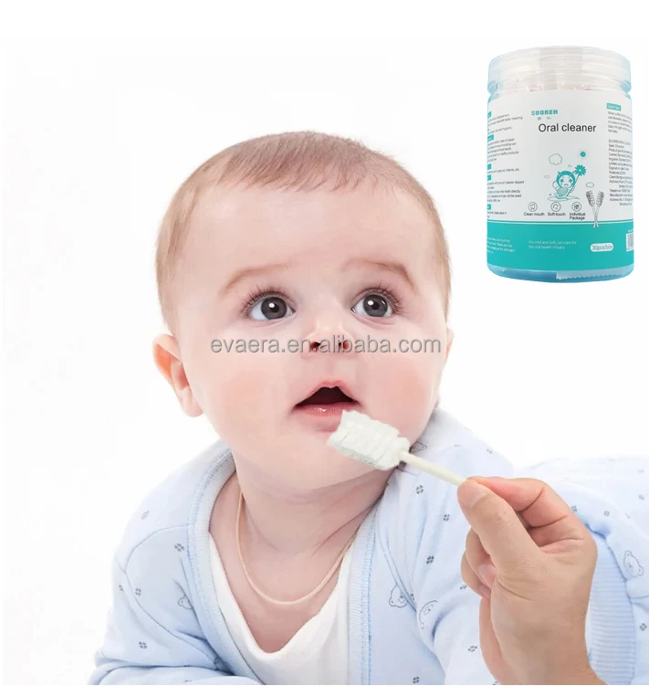 Baby Tongue Cleaner Disposable Infant Oral Cleaner Soft Gauze Baby Mouth Cleaner Newborn for Tooth Mouth Gum Dental Care