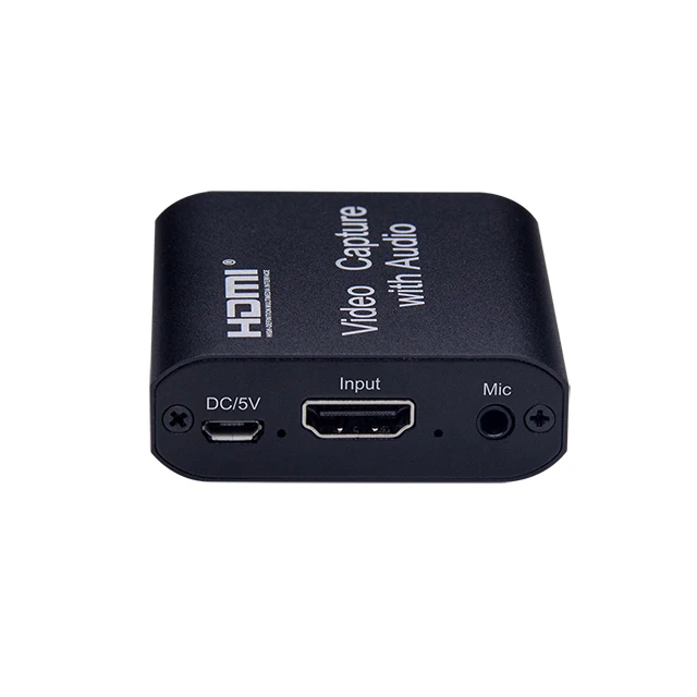 HDMI к USB видеозахват UVC с аудиовыходом для игр прямой трансляции ПК камера