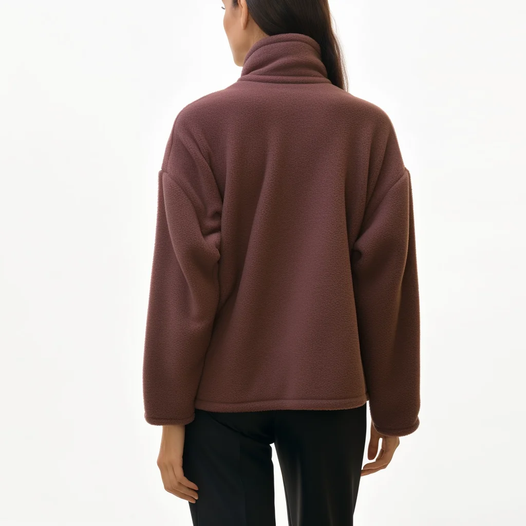 High Quality Polo Fleece Hoodies 1/4 Zip Up Winter Fleece Jacket Sweatshirt Women Coats Jackets