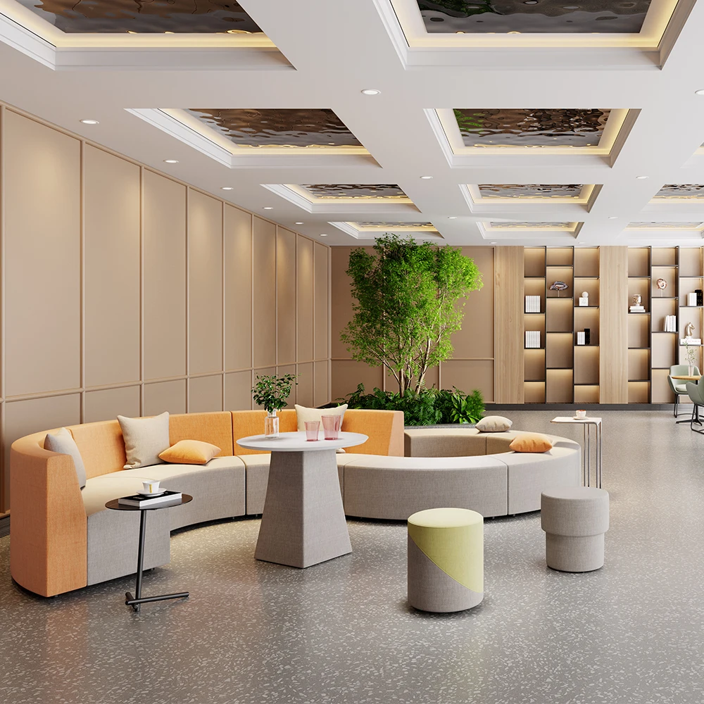 Made In China Leather Chair Office Guest Reception Waiting Room Chairs Office Waiting Center Sofa Set