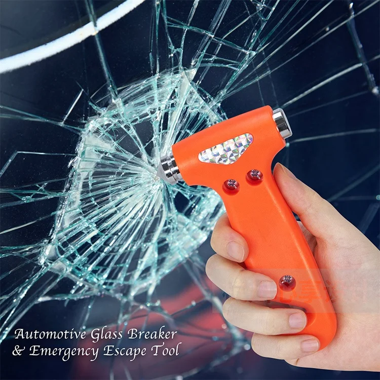 Portable Powerful Auto Emergency Car Escape Tool Window Glass Breaker Safety Hammer With Seatbelt Cutter