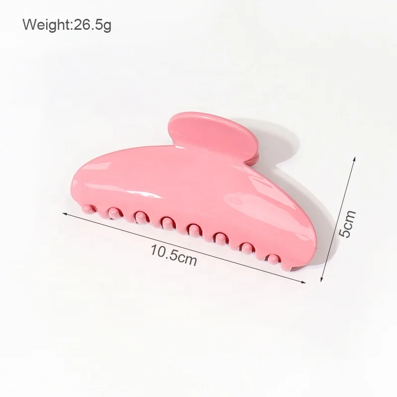 B.PHNE factory Custom logo pink hair accessories Eco-friendly Cellulose Acetate/plastic Hair Claw Clip for women