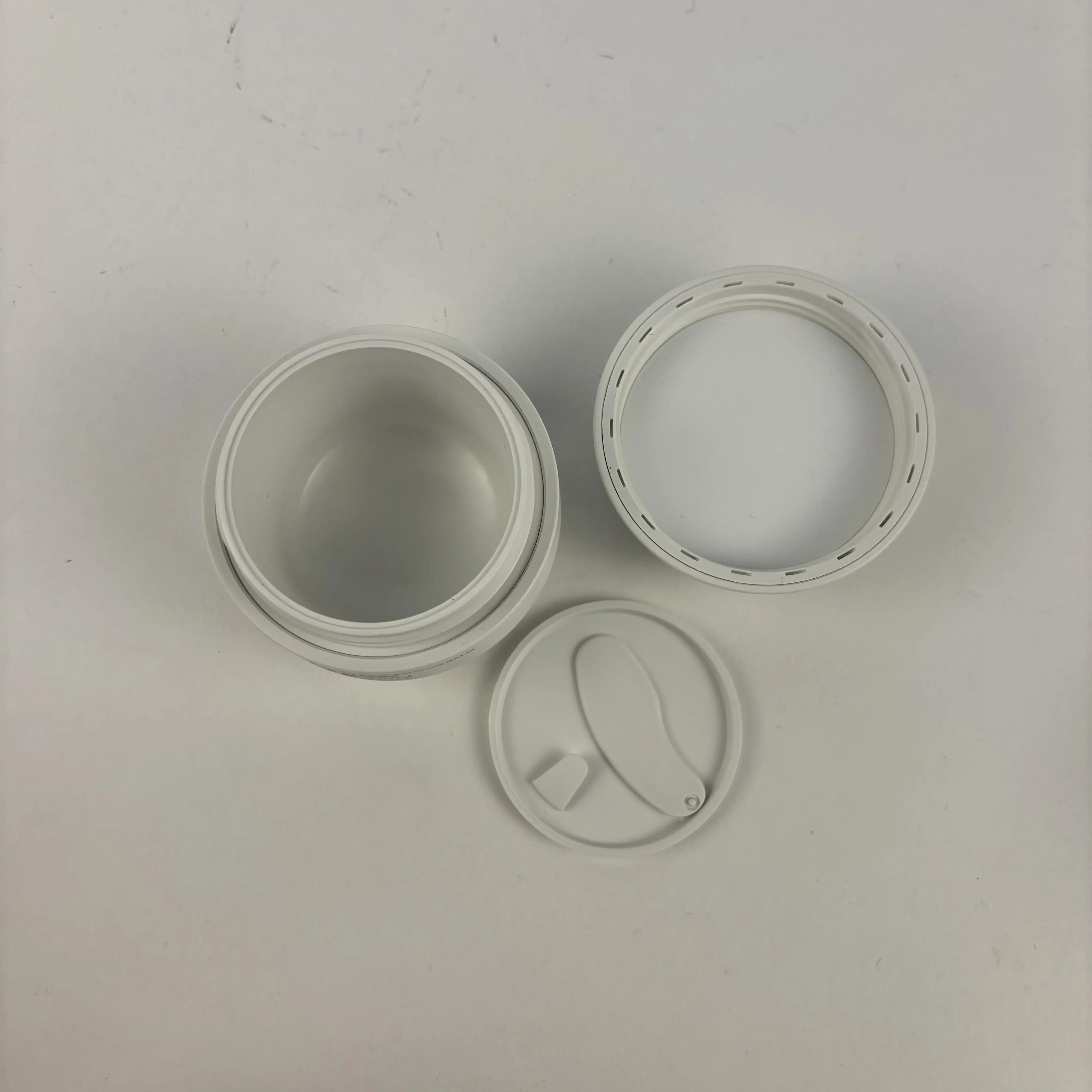 BIODEGRADABLE OEM no plastic plastic-free calcium carbonate CaCO3 PMU Rounded Cosmetic Cream Jar 100g 100ml