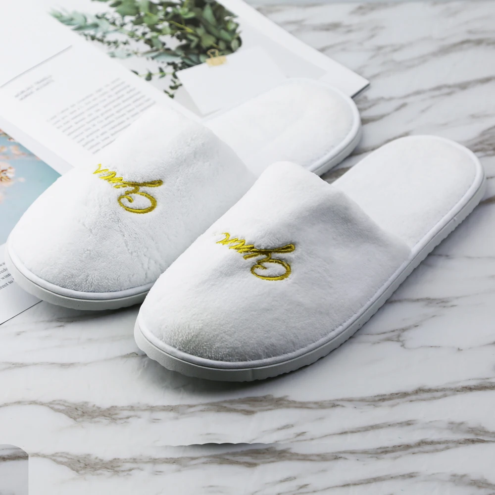 Abundant color available bio degradable hotel slippers slippers unisex white hotel