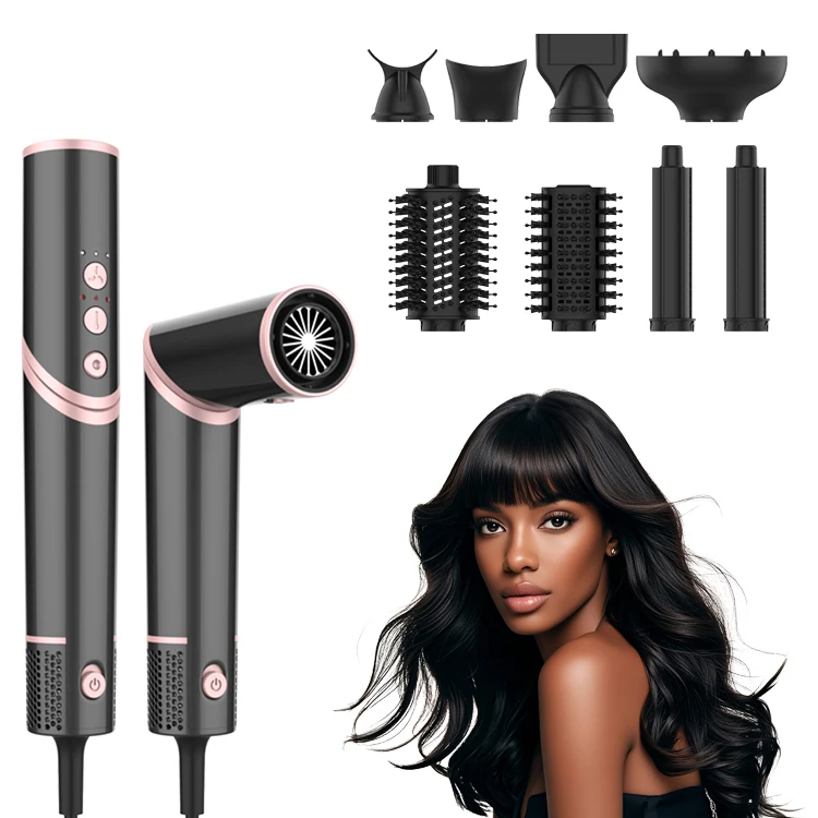 Hair Styler  High-Speed Hot Air Hair Dryer Styler with Blower and Brushes for Home or Salon  8 in 1 Multi Hair Styler