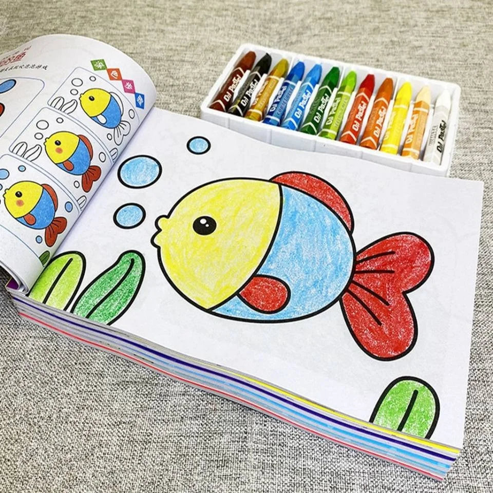 Personalized Pages Kids Gift English Educational Kids Coloring Book for Children And Pencil Set For Kid