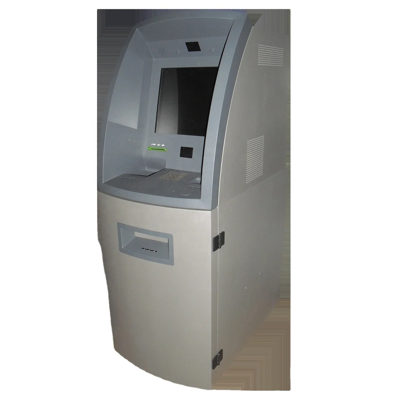 New large cassettes(12000 notes) dual touchscreen ATM machine with 12mm Q345 safe and dual color journal dual printer