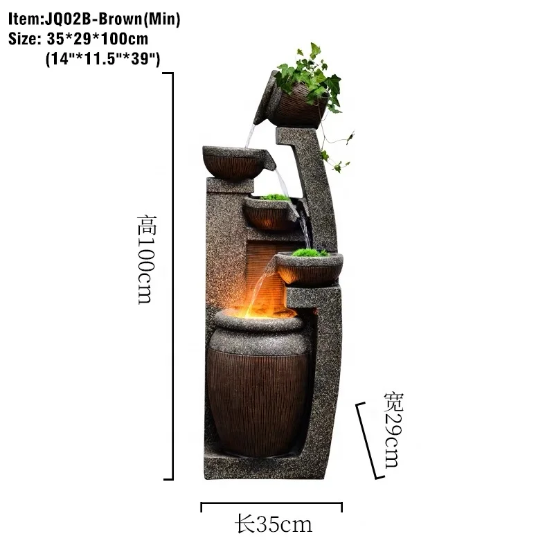 Outdoor Stone Garden Fountain for House and Garden water fountain indoor waterfall wall