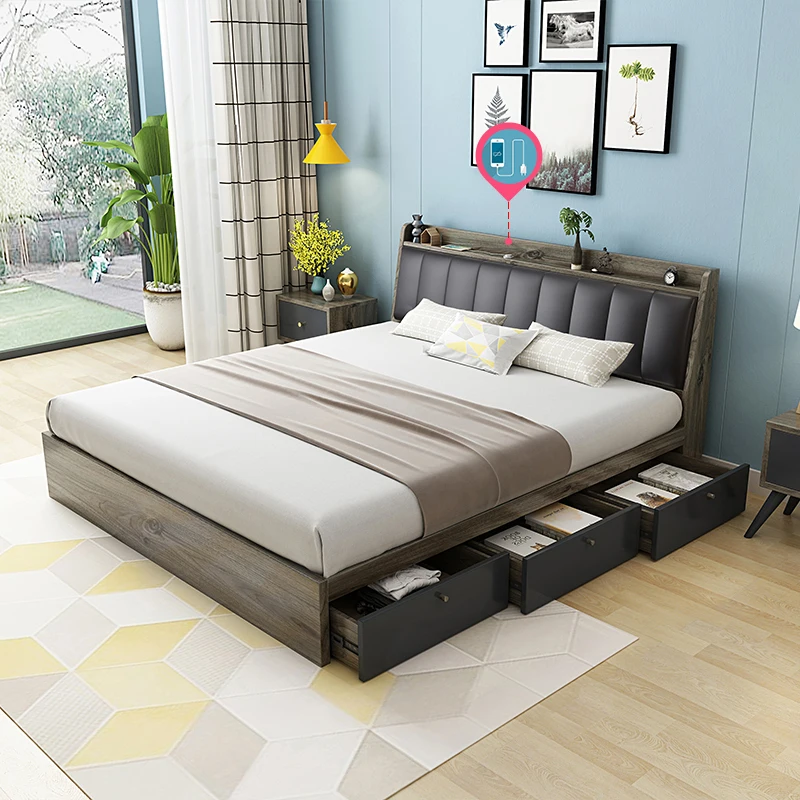 
Trundle Bed Queen Bed Frame Modern Bed Design 