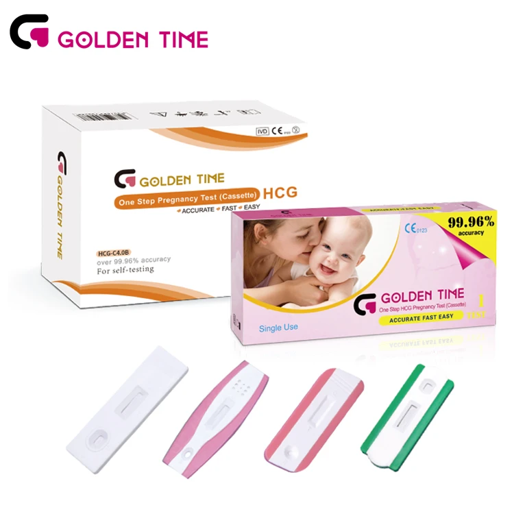 HCG Early Detection Device Brand Disposable Colloidal Gold Urine Rapid Hcg Pregnancy Test Strip Paper Card Cassette Stick Kit