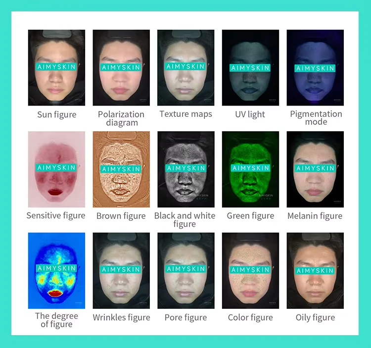 Портативный 3D анализатор кожи приложение AI сканирование лица для домашнего использования с AU plug