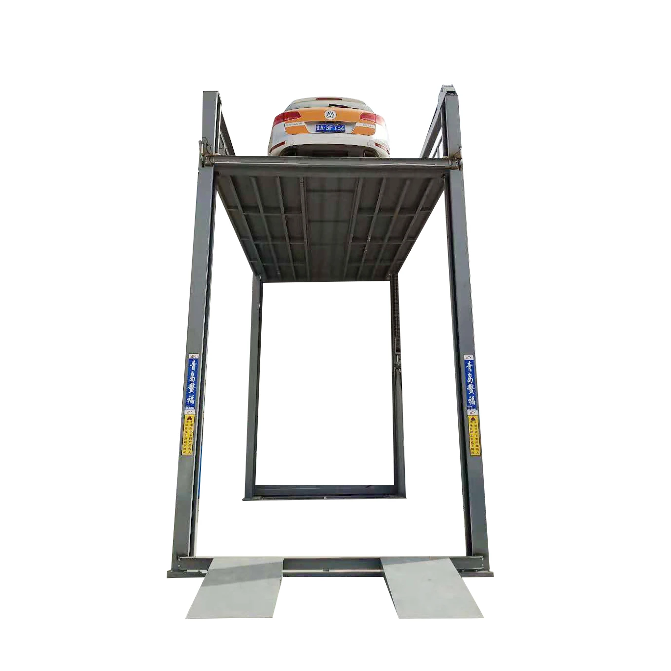 factory AOFU CUSTOMIZED  hydraulic cylinder double chain car lift parking  3000 kg, 4000 kg, 5000 kg