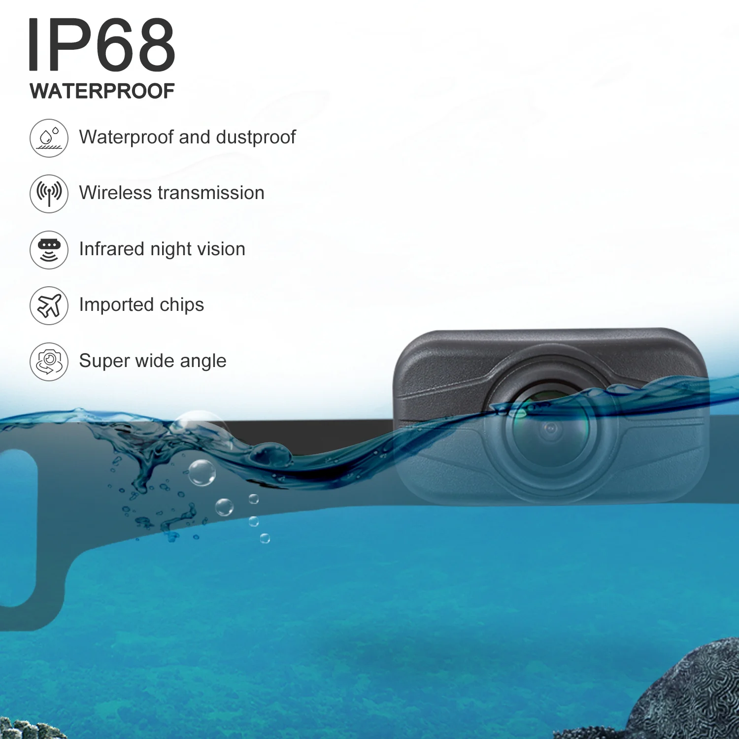 2022 Direct Factory DIY Wireless Car Rear View Camera Back up With 5inch IPS Monitor