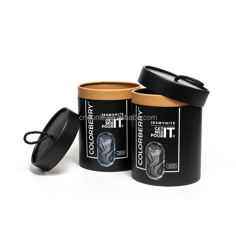 biodegradable cardboard tube package box for candle luxury candle jars and packaging