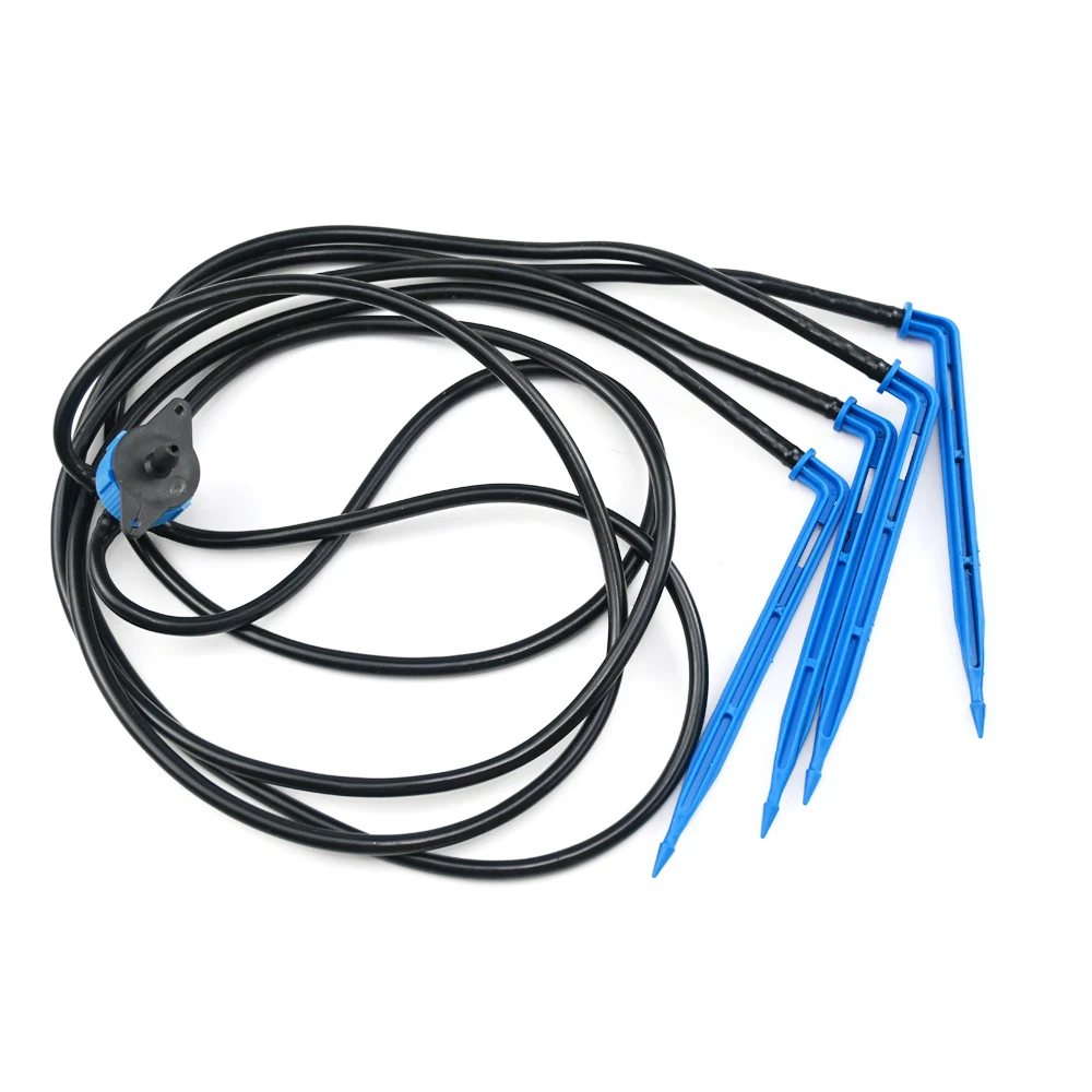 4 Arrow Dripers Set Blue+Black Drip Irrigation Kit Garden Flowers Watering Agriculture Drip Irrigation System