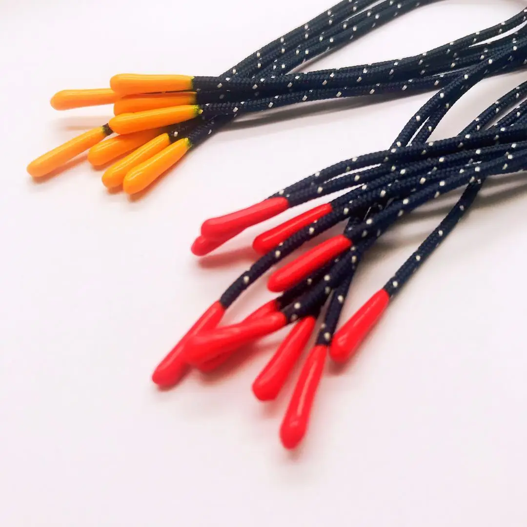 1,5 мм Круглый Полиэфирный шнур, съемник молнии с силиконовым погружным концом