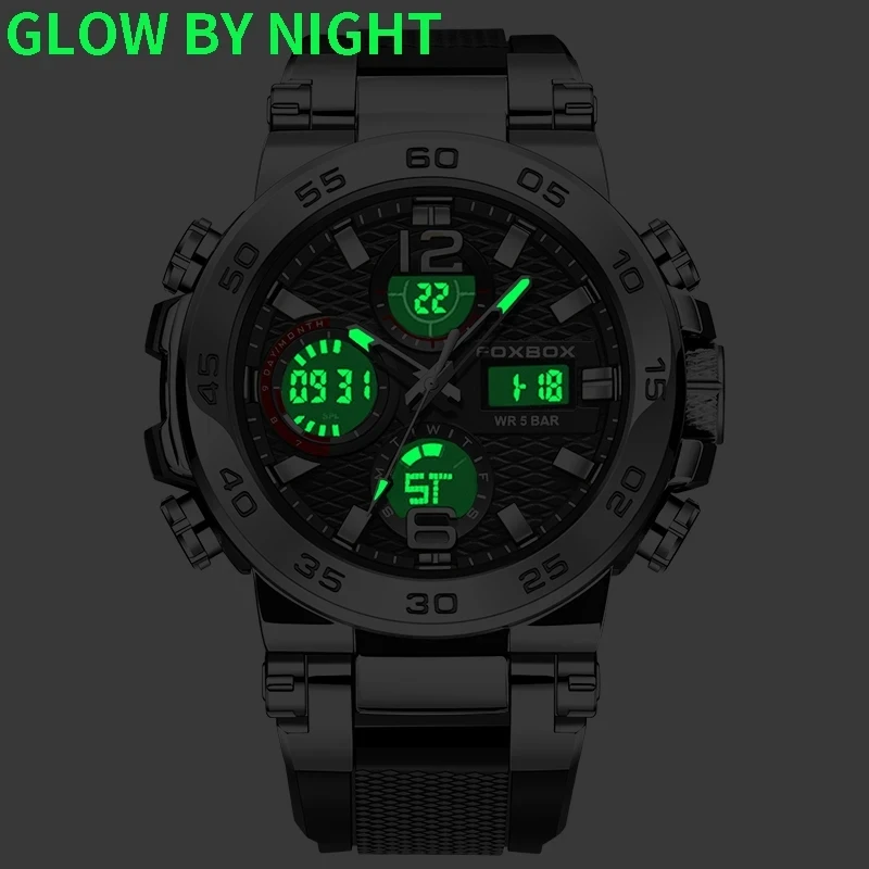 2024 LIGE 0033 Mens Sports Watches Waterproof Luminous Wrist Watch for Man Fashion Quartz Digital Top Brand Luxury Clock relojes