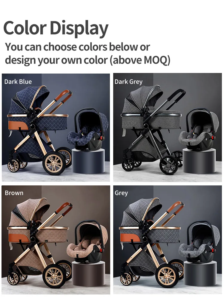 Cheap Travel System Luxury Baby Pram Stroller 3 In 1 For Baby baby walker Trolley