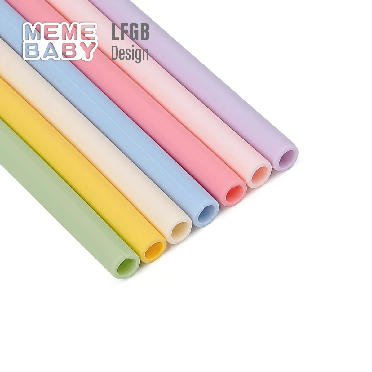 Long Baby Animal Silicone Drinking Straw Sustainable Eco Friendly products Cute Kids Silicone Straws