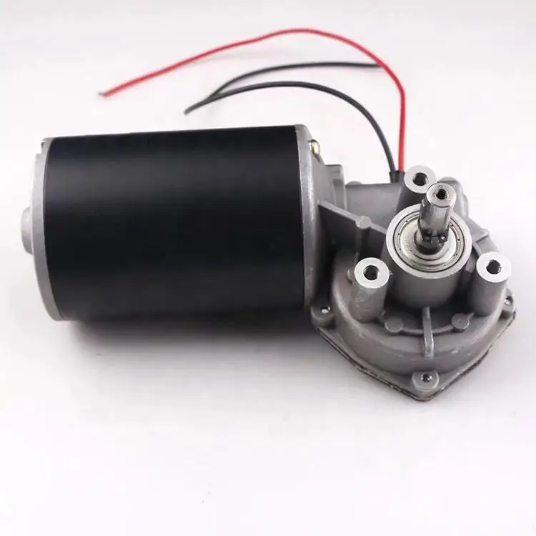 High Torque Low Noise Low Rpm High Quality Micro Waterproof 12v 24v Dc Worm Gear Motor