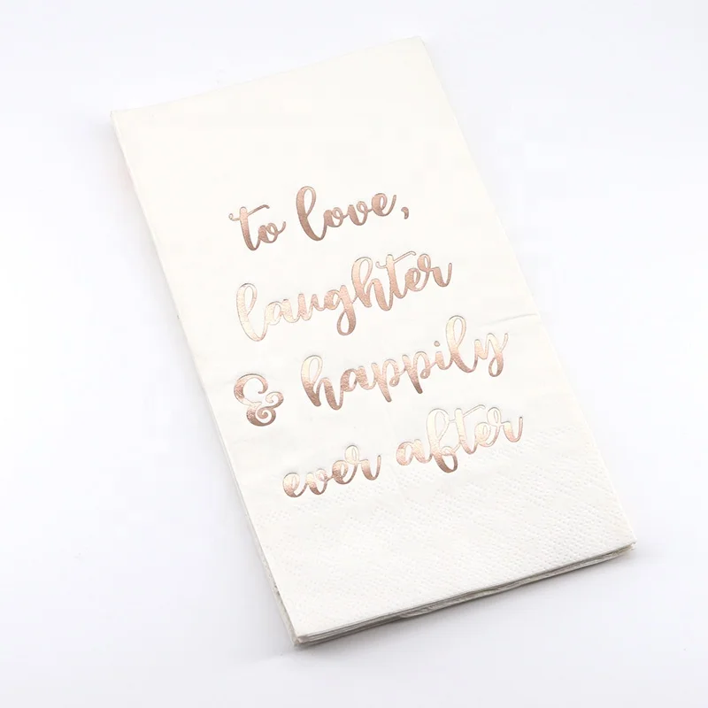 Custom Printed 3ply Pure Cellulose Cocktail Napkin Luncheon Napkin Dinner Napkin