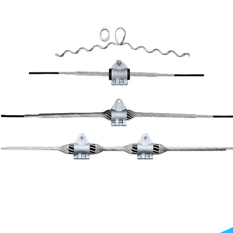 ADSS Preformed Suspension Set Helical Suspension Clamp with Housing Clamp for Short Span Power Line Fittings