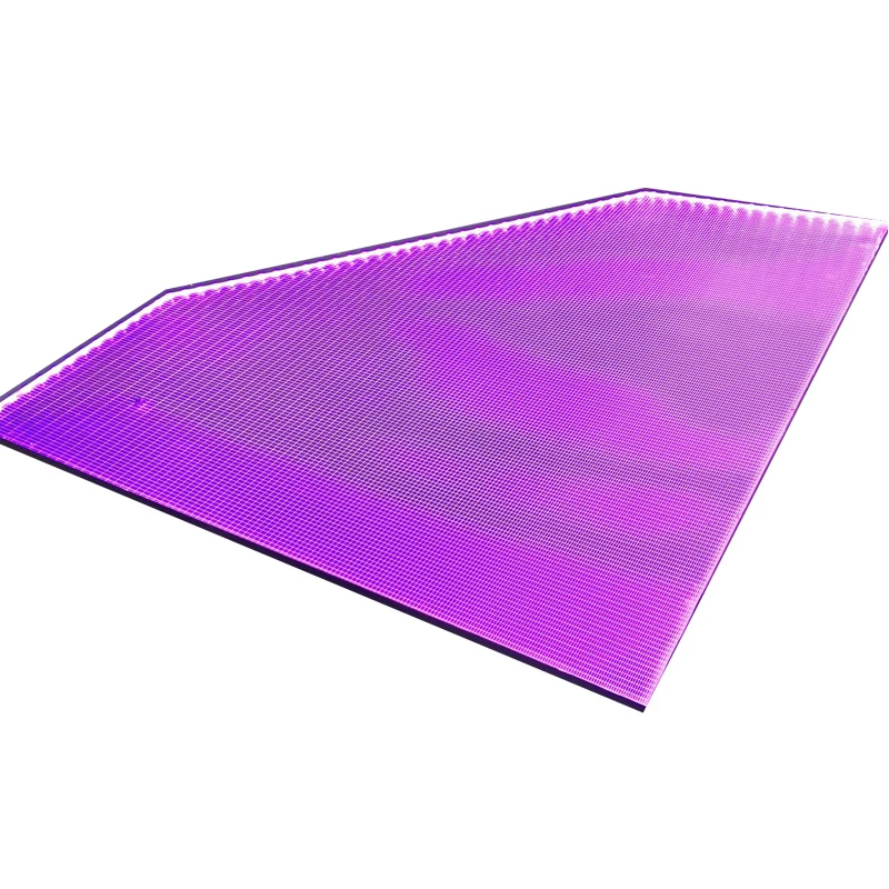 
Custom size and shape V cutting RGB White edge lit acrylic light guide plate led panel for decoration / lighting / backlight 