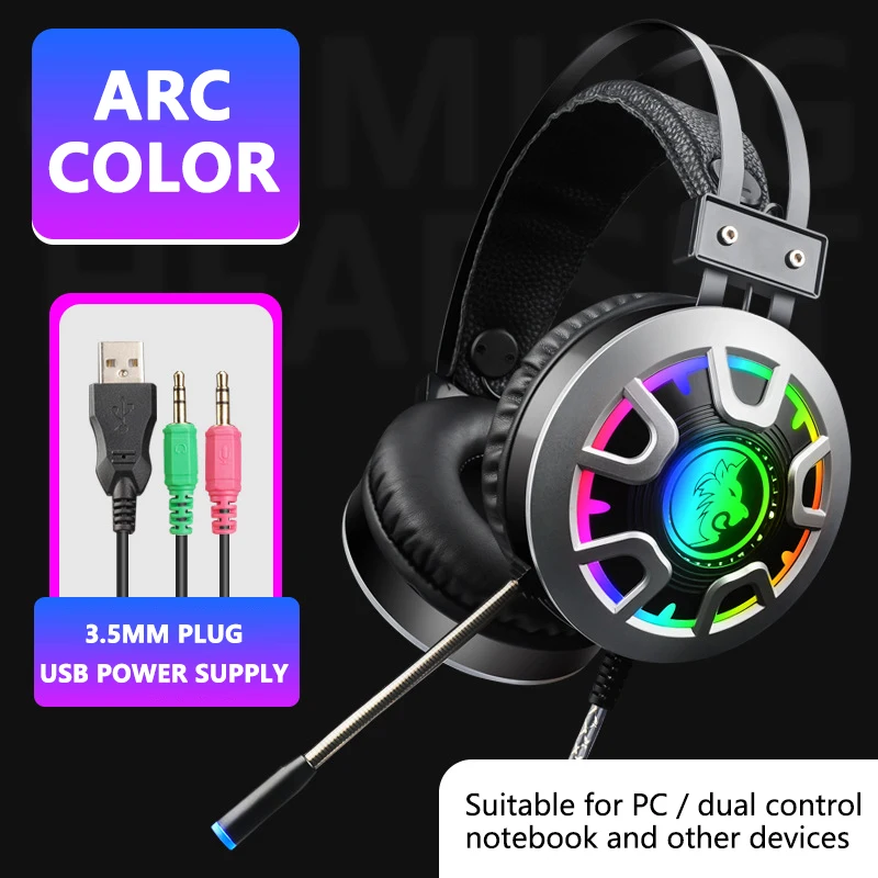 HG21 Oem Cheap Earphone Keyboard Mouse Ps4 Wired For Pc Metal Bass 7.1 LED Headphone Gaming Headset