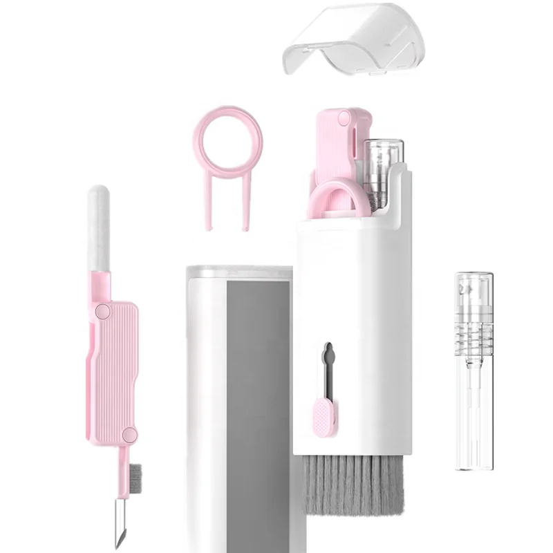 Обновленная версия 7-в-1 компьютерная клавиатура Чистящая щетка комплект для MacBook Мульти набор кистей очистки наушники чистящих