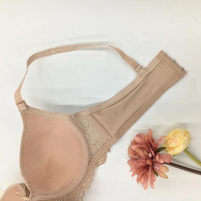 New style breathable full cup fancy bra padded push up high quality bra for women