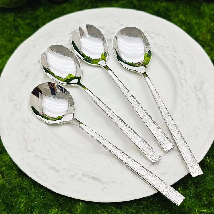 Natural Bone Flatware with Sabre Mother-of-pearl-flatware Bronze 24k Silver Natural Bone Flatware