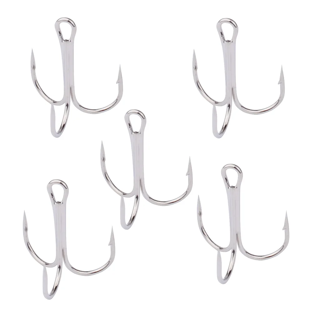 Horizon 50pcs/bag Carbon Steel Treble Hook Fishing Tackle Carp Fishing Anzuelos Pesca Hooks for Fishing