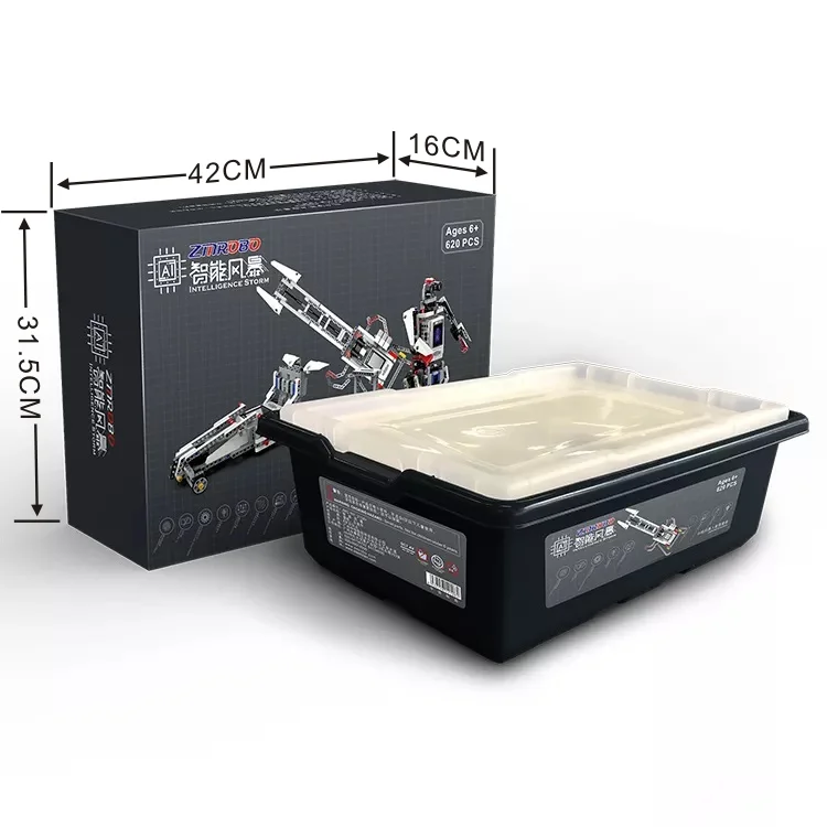 Education Solution STEAM Robot Kit Educational Coding DIY Robots Plastic Bricks Assembly Remote Control Robots Coding Super AI