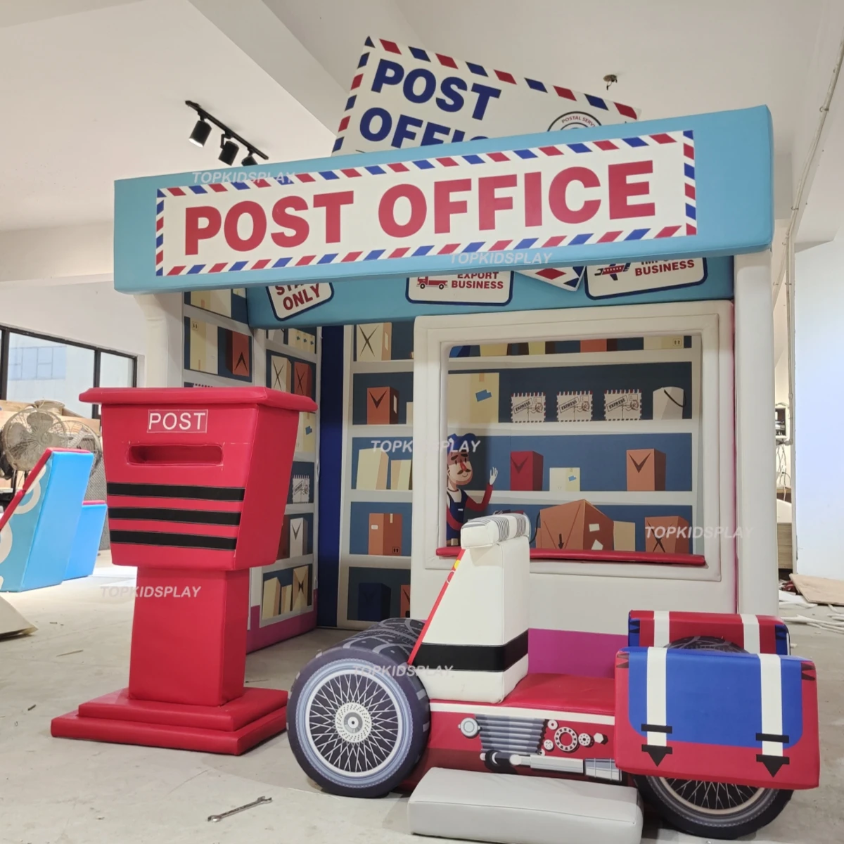 Colorful Police-Station Themed Role Play House for Kid Adventures and Educational Learning Experiences