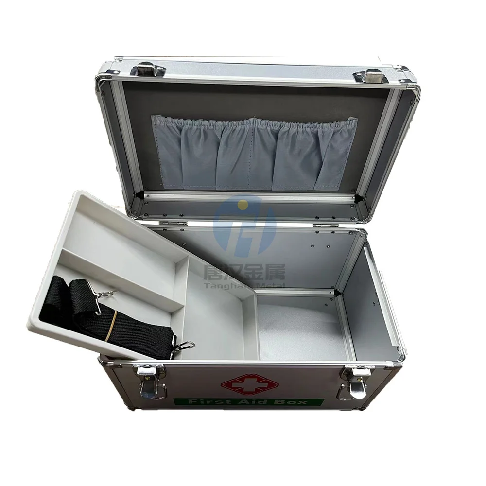Factory price Medical Supplies Home Survival  First Aid Kits ALUMINUM Emergency Safety Medical Case