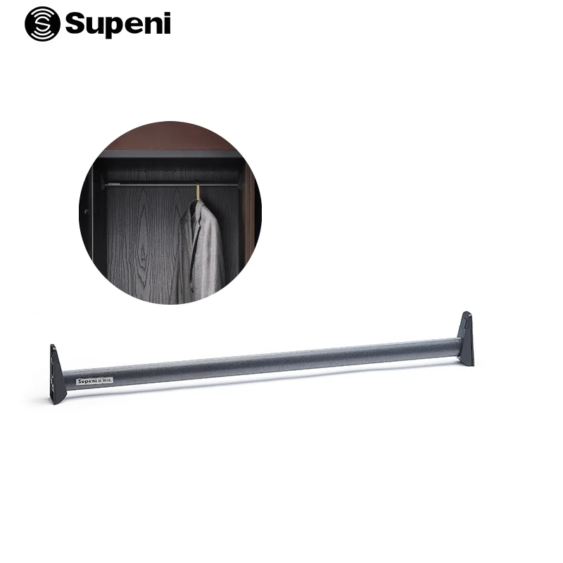 China supplier supeni garment hanging metal aluminum wardrobe rail